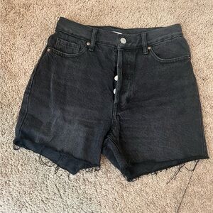 PacSun 90s Girlfriend Black Denim Shorts